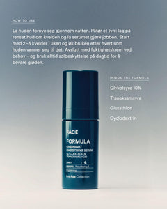 Face Formula Overnight Smoothing Serum