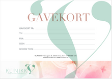 Load image into Gallery viewer, Gavekort Klinikk V